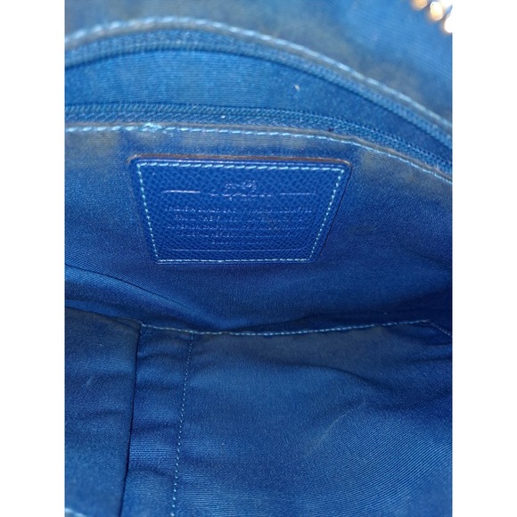 Coach File Bag in Signature Canvas‎ F34938 | Light Khaki/Pool Blue - Picture 6 of 13